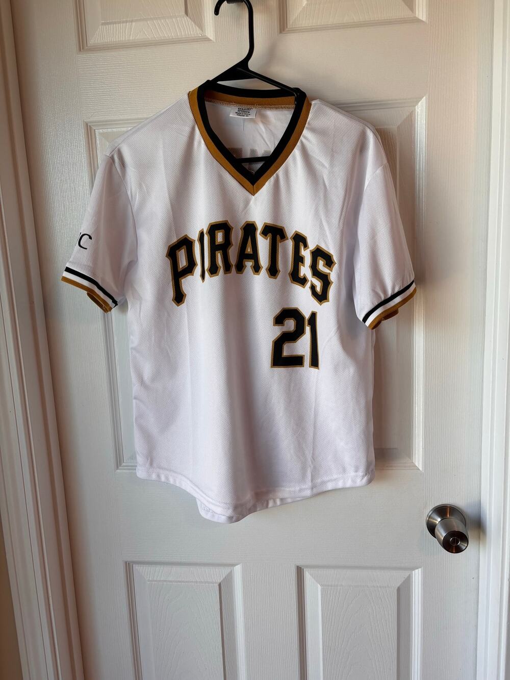 Pittsburgh Pirates Roberto Clemente #21 Baseball Jersey PNC BDA Sports Youth Xl